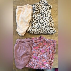 Bundle of two long-sleeve dresses with bloomers